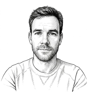 Hedcut portrait of Valor Engels